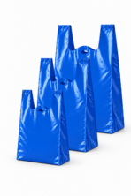 Hemdchentragetasche weiss HDPE (25my) 40+20x70cm JUMBO 500 / Karton – Bild 3