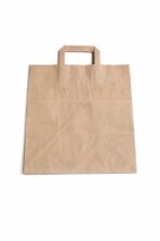 Papier Tragetaschen klein 26x17x25cm Braun Gebindeart 250 / Karton – Bild 2