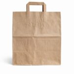 Papier Tragetaschen klein 26x17x25cm Braun Gebindeart 250 / Karton