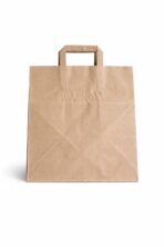 Papier Tragetaschen gross 32x22x27cm Braun Gebindeart 250 / Karton