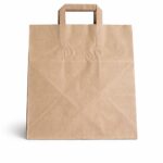 Papier Tragetaschen gross 32x22x27cm Braun Gebindeart 250 / Karton