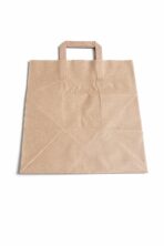 Papier Tragetaschen gross 32x22x27cm Braun Gebindeart 250 / Karton – Bild 2