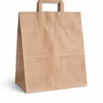 Papier Tragetaschen gross 32x16x38cm braun Gebindeart 300/ Karton