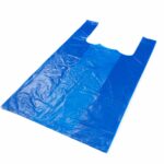 Hemdchentragetasche blau HDPE (24my) 320x200x600mm 10x100