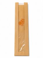 Bäckerfalzbeutel Natron mit Sichetfenster, 12+6x59cm, 1000/ Karton
