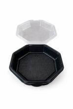 Octaview 190X190mm Schwarz 850ml mit Deckel 270 / Karton – Bild 2