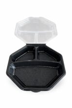 Octaview Box Schwarz 3-geteilt mit Deckel 160 / Karton – Bild 2