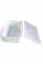 Bol micro-ondes 650 ml blanc avec couvercle pack combiné 500 / carton – Image 2