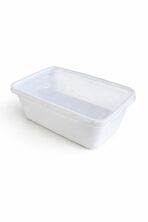 Mikrowellenschale 750ml weiss mit Deckel 500 / Karton