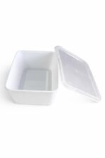 Mikrowellenschale 750ml weiss mit Deckel 500 / Karton – Bild 2