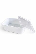 Mikrowellenschale 750ml weiss mit Deckel 500 / Karton – Bild 3