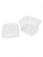 Pots traiteur rectangulaire  250 ml avec couvercle 1000 / carton – Image 2