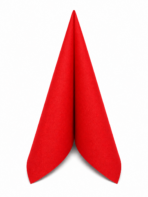 Servietten Air-Laid 40x40cm 1/4 Falz rot