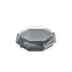 Octaview 632ml Grau ungeteilt 19X19x6cm 6320ml mit Deckel 280 / Karton