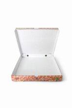 Carton à pizza 30×30×3 cm double kraft modèle Amerika — 100 / carton – Image 2