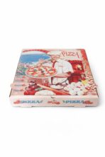 Pizza-Karton 30x30x4cm Modell Francia farbig 100 / Karton