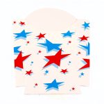 Cornet à frites imprimé « étoile » grand format 1000 / carton