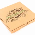 Pizza-Karton 32x32x3cm Doppelkraft innen & aussen Braun 100 / Karton