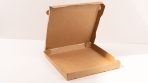 Pizza-Karton 33x33x4.2cm Doppelkraft innen & aussen Braun 100 / Karton