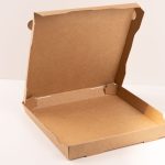 Pizza-Karton 33x33x4.2cm Doppelkraft innen & aussen Braun 100 / Karton