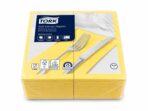 Servietten 40x40cm 3-lagig 1/8 Falz gelb – Bild 2