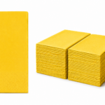 Servietten 40x40cm 3-lagig 1/8 Falz gelb