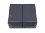 Servietten 40x40cm 3-lagig 1/8 Falz schwarz – Bild 2