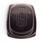 Mani Mikroschale M9000 schwarz ungeteilt mit Deckel 400 / Karton