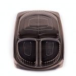 Mani Mikroschale M9200 schwarz 3-geteilt mit Deckel 400 / Karton