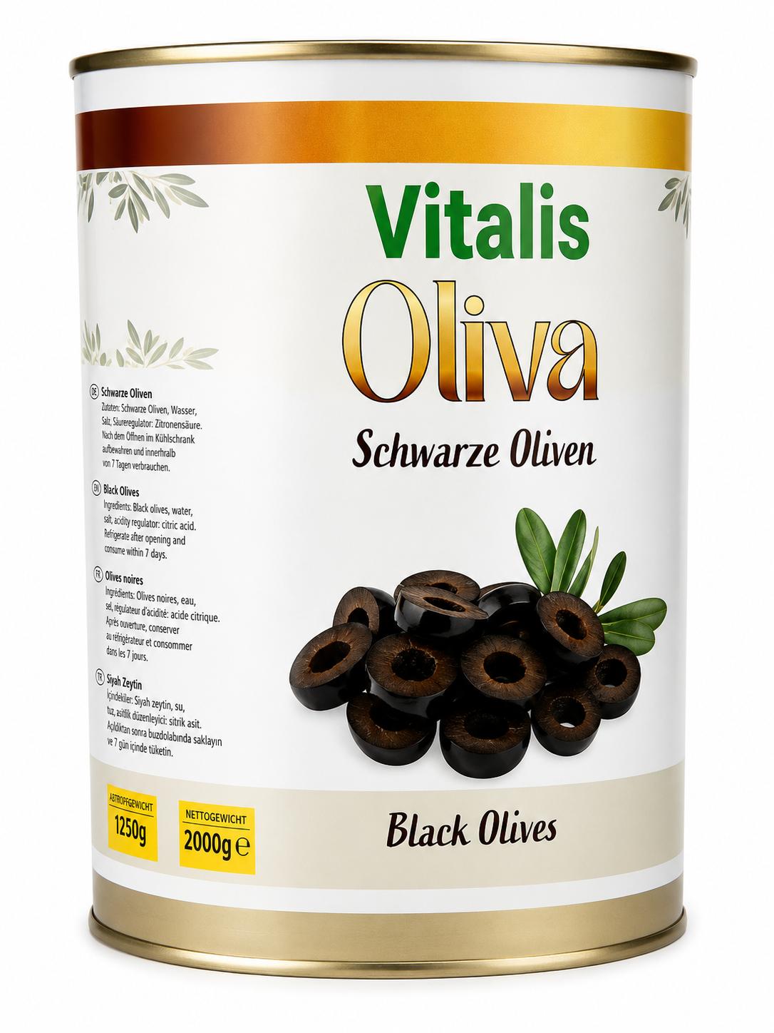 oliven Rondellen Oliven schwarz Rondellen 5kg LA PEDRIZA, SPANIEN 3x5kg – Bild 1