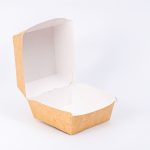 Hamburger Box Medium / Hoch aus Kraft Karton Go Green 400 / Karton