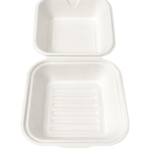 Bagasse Hamburger Box IP6, 500/Karton