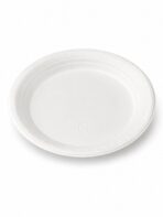 Assiette BIO 26 cm 1 pli blanche sucre de canne 500 / carton