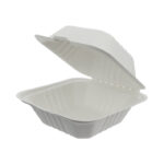 Hamburger Box 600ml Nachhaltig Biologisch Abbauber Zuckerroh 500 / Karton