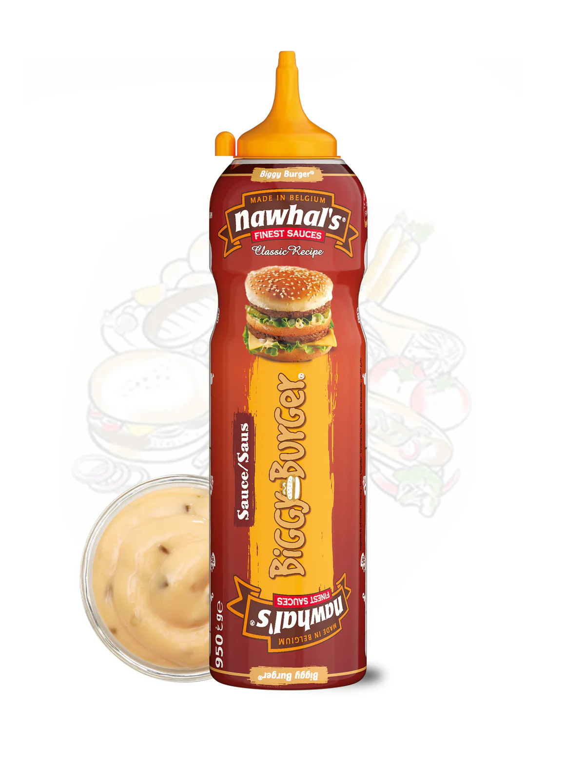 Biggy_Burger.jpg Nawhals Biggy Burger Tube 950 ml / 12 tubes – Image 1