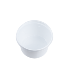 Micro bol à soupe blanc 350 ml avec couvercle 500 / carton