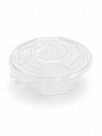 Salatschale 8-eckig mit Deckel 375ml 400 / Karton