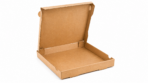 Pizza-Karton 33x33x4.2cm Doppelkraft innen & aussen Braun 100 / Karton