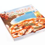 Pizza-Karton 33x33x4cm Modell BLAU 100 / Karton
