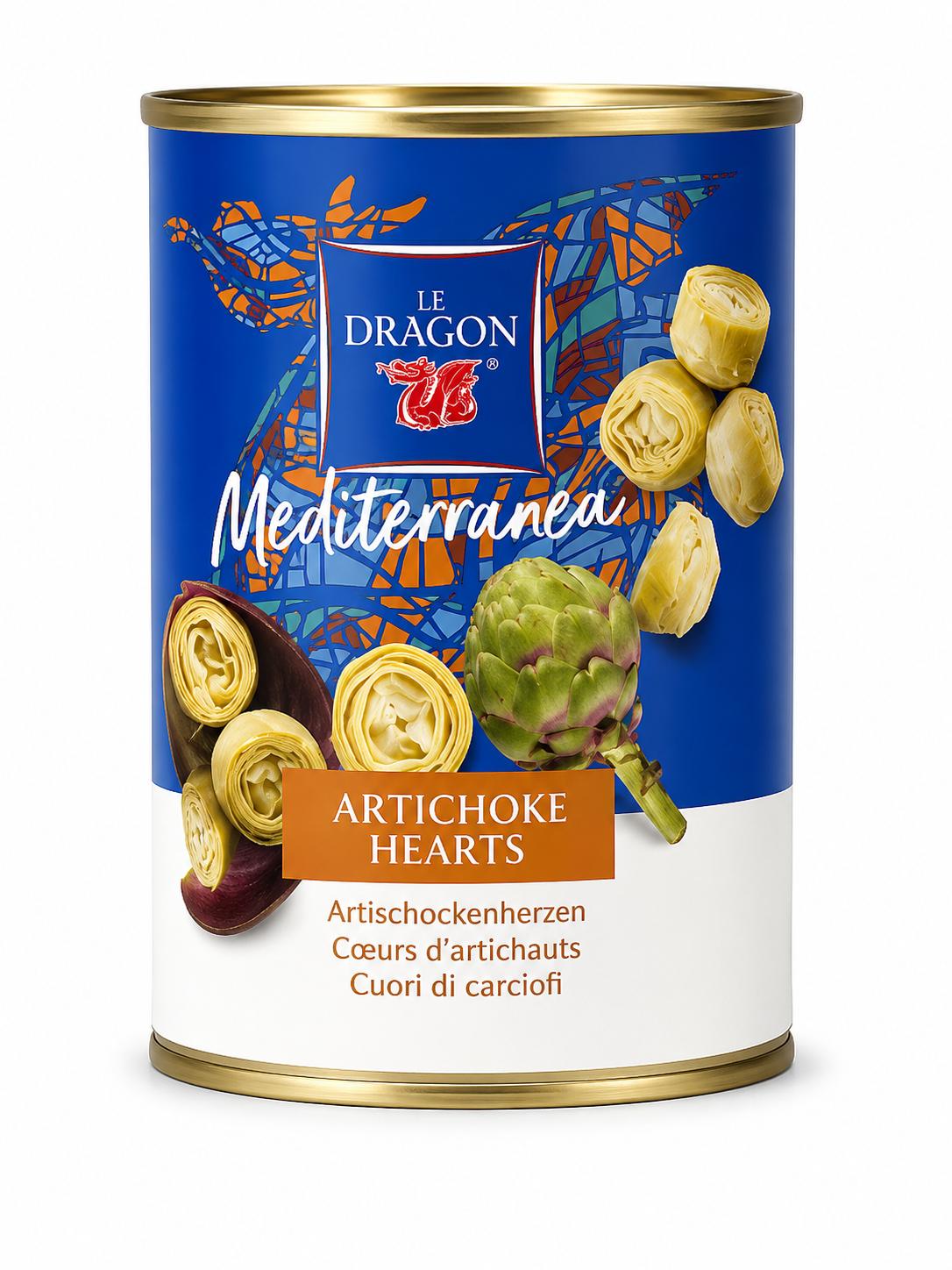 Artischoken Artischockenherzen 10/12 24x500gr ""Le Dragon"", Spanien 400gr/240gr Gebindeart 12kg – Bild 1