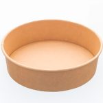 Bio Salat Schale mit. PET Deckel 1050 ml. BREIT Nachhaltig, Biologisch Abbaubar 300/Karton