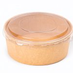 Bio Salat Schale mit Pet Deckel 750 ml TIEF 300/Karton