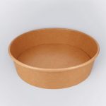 Bio Salat Schale mit. PET Deckel 850 ml BREIT Nachhaltig, Biologisch Abbaubar 300/Karton