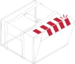 Pizza Transporttasche Polyerergewebe mit Klettverschluss Innenmass 45x45x25cm 1 / Karton – Bild 2