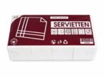 Prägeservietten 1/8 Falt 33x33cm 1-Lagig weiss 5000 / Karton – Bild 2