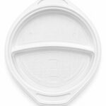 Plastikteller 2-geteilt mit Griff 1000 /Karton