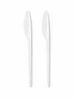 Plastik-Messer weiss 2000 / Karton – Bild 2