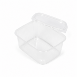 Feinkostbecher 4-eckig 300ml mit Deckel 1000 / Karton