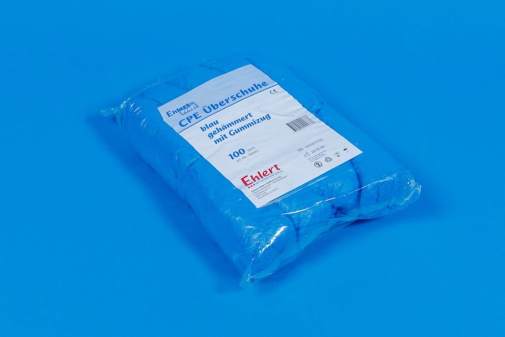 CPE-Überschuhe blau 100x20