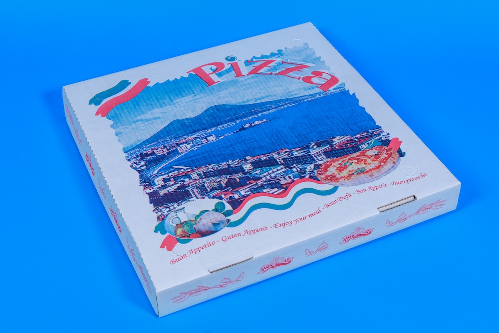 Pizza-Karton 45x45x5cm Doppelkraft Modell Italia 50 / Karton